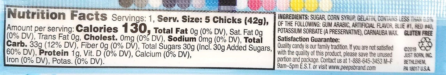 Peeps (1 Pack) Pink Chicks Marshmallow Easter Cotton Candy 1.5 oz / 42 g