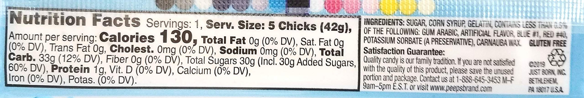 Peeps (1 Pack) Pink Chicks Marshmallow Easter Cotton Candy 1.5 oz / 42 g