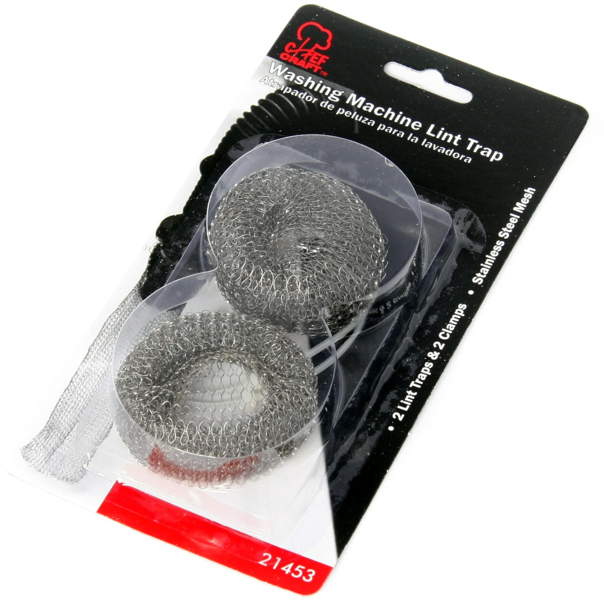 Chef Craft Select Lint Trap, 2 Piece Set, Stainless Steel