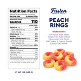 Peach Rings Gummy Candy 1 lb - Soft Chewy Texture Classic Sweet & Sour Gummies Bulk Bag, Nostalgic Juicy Peach Rings Bulk For Snacking, Party Treats