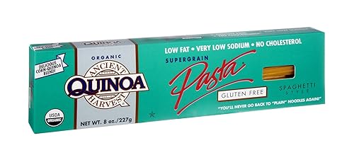 Ancient Harvest Organic Gluten-Free Corn and Quinoa Supergrain Spaghetti Pasta, 8 oz. Box (Pack of 12), Plant-Based Pasta with the Same Great Taste