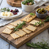 Simple Mills Almond Flour Crackers, Family Size, Rosemary & Sea Salt - Gluten Free, Vegan, Healthy Snacks, 7 Ounce (Pack of 2)
