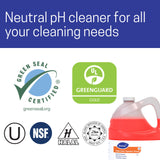 Diversey 903904 Stride Citrus Neutral Cleaner, Commercial Floor Cleaner, Citrus Scent, Concentrate, 1-Gallon (Pack of 4)