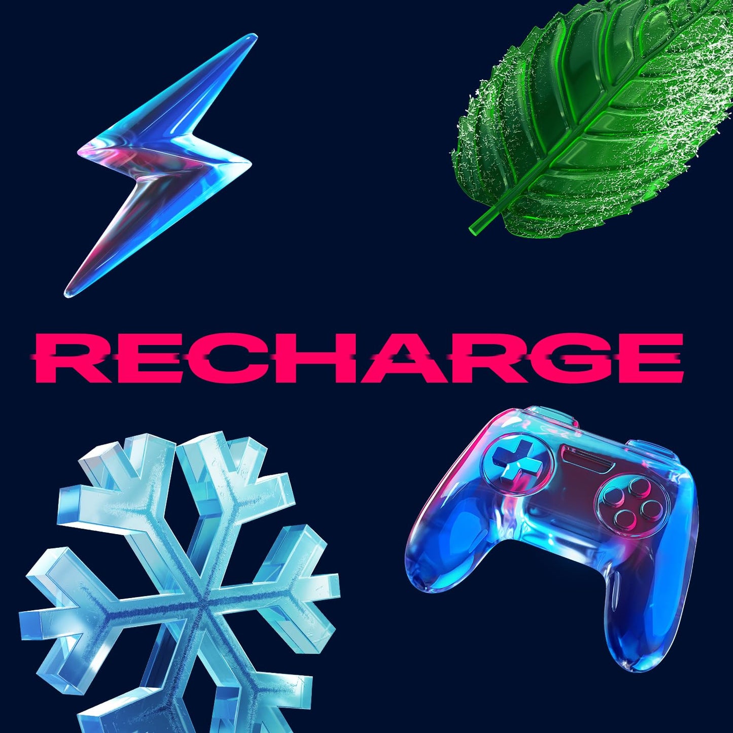 RESPAWN BY RAZER, Recharge Gum with B Vitamins and Green Tea Extract, Sugar-Free, Cool Mint, 10 Pack Bulk Box for Gaming, Freshening Breath and More