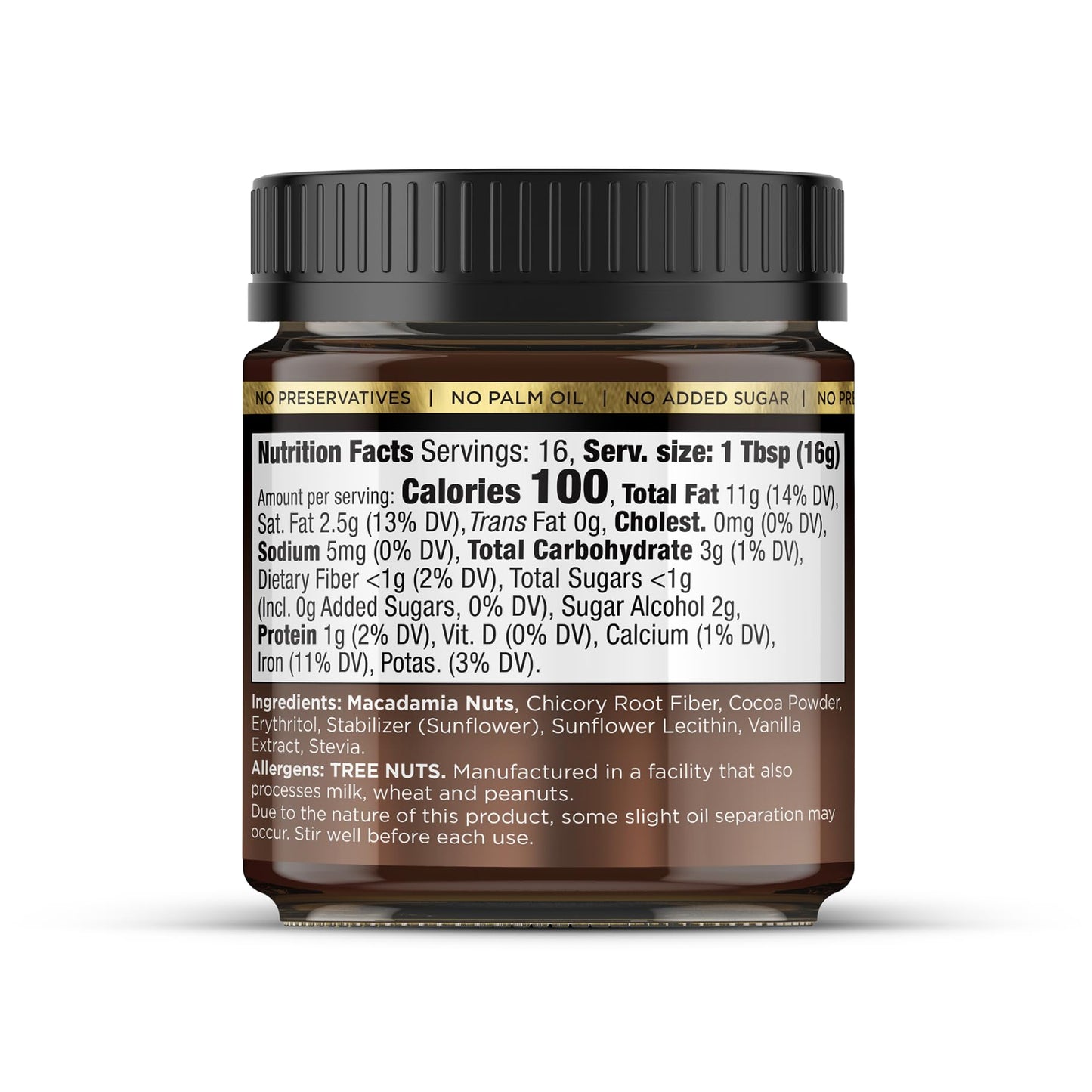 House of Macadamias Macadamia Nut Butter, Chocolate - 8.8oz - No Added Sugar, No Palm Oil, Plant-based, No Artificial Ingredients, Keto, Vegan, Creamy