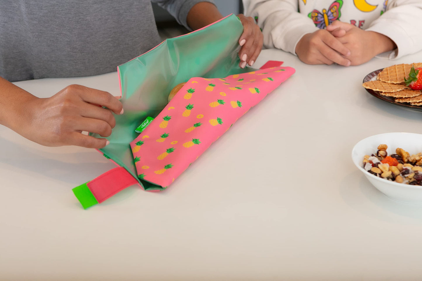 ROLL'EAT ® Boc'n'Roll Fruits | Reusable Sandwich Bag | Sandwich Container | Eco Friendly Food Bag | Reusable and Washable Sandwich Wrap | Watermelon