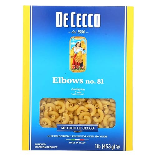 De Cecco Elbows Pasta, 16 Ounce -- 20 per case.