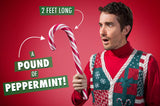 Giant Edible Candy Cane, Peppermint Flavored, 17.98 oz