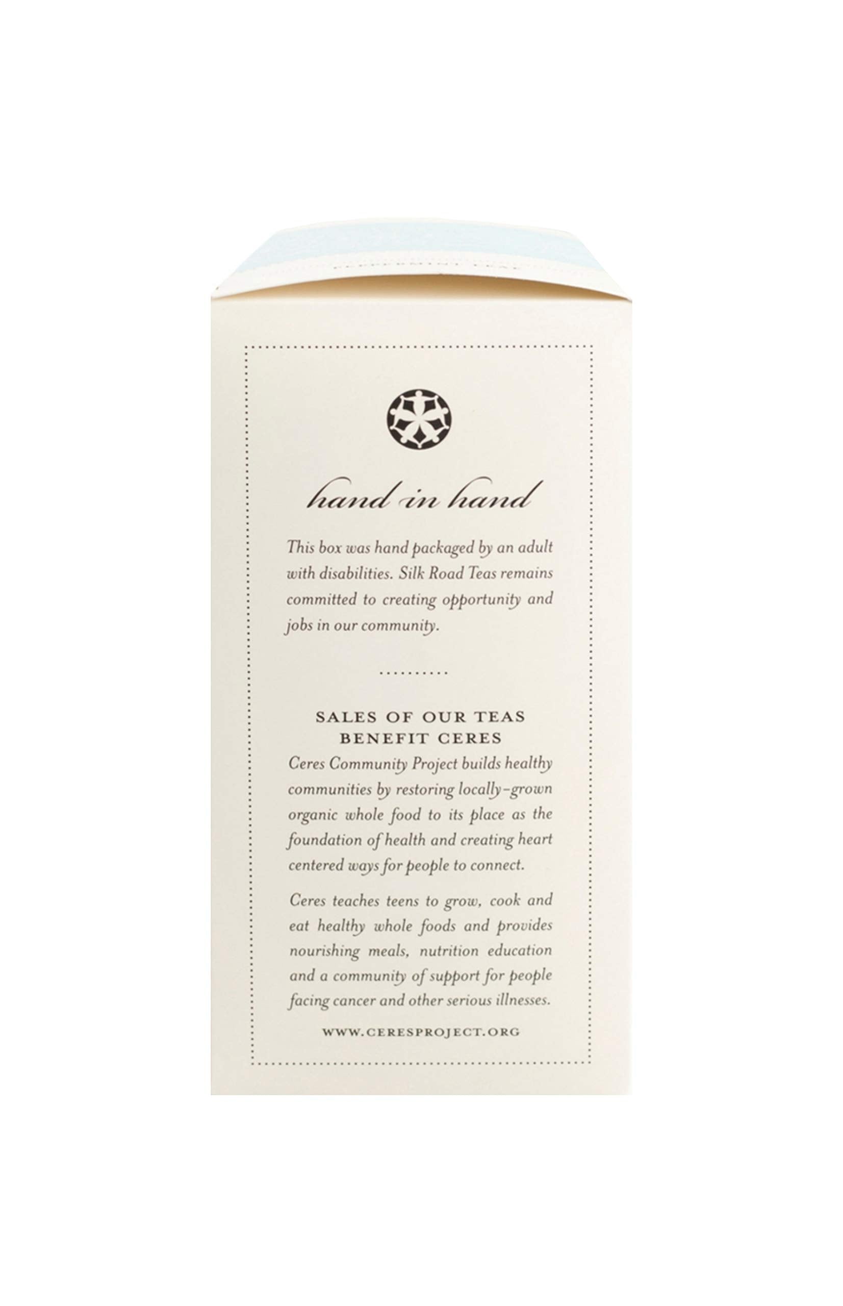 Silk Road Teas, Organic Peppermint Leaf Tea, Herbal Tea, Non-Caffeinated, Fresh & Cool Flavor, 15 Tea Bags