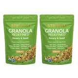 Struesli Savory & Seed Organic Granola, Nut, Grain & Gluten Free, Healthy Snacks with Pumpkin, Sunflower & Chia Seeds, Hemp Hearts, Flax, Tiger Nuts