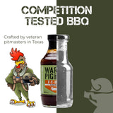 WarPig BBQ FUBAR Flamethrower BBQ Sauce - Spicy Habanero Texas Style Barbecue Sauce for Ribs, Wings, and Pulled Pork - Sweet & Smoky Heat BBQ Sauce