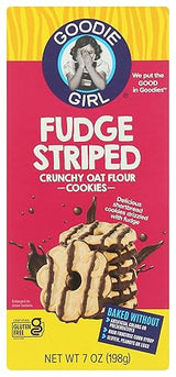 Goodie Girl Fudge Striped Cookies, 7 OZ