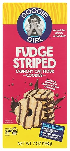 Goodie Girl Fudge Striped Cookies, 7 OZ