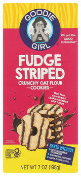Goodie Girl Fudge Striped Cookies, 7 OZ