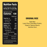 Kaizen Original Protein Rice, 20g Protein, Low Carb (6g Net Carbs), Keto-Friendly, Gluten-Free, Made with Plant-Based Lupini Beans, High Fiber, 8