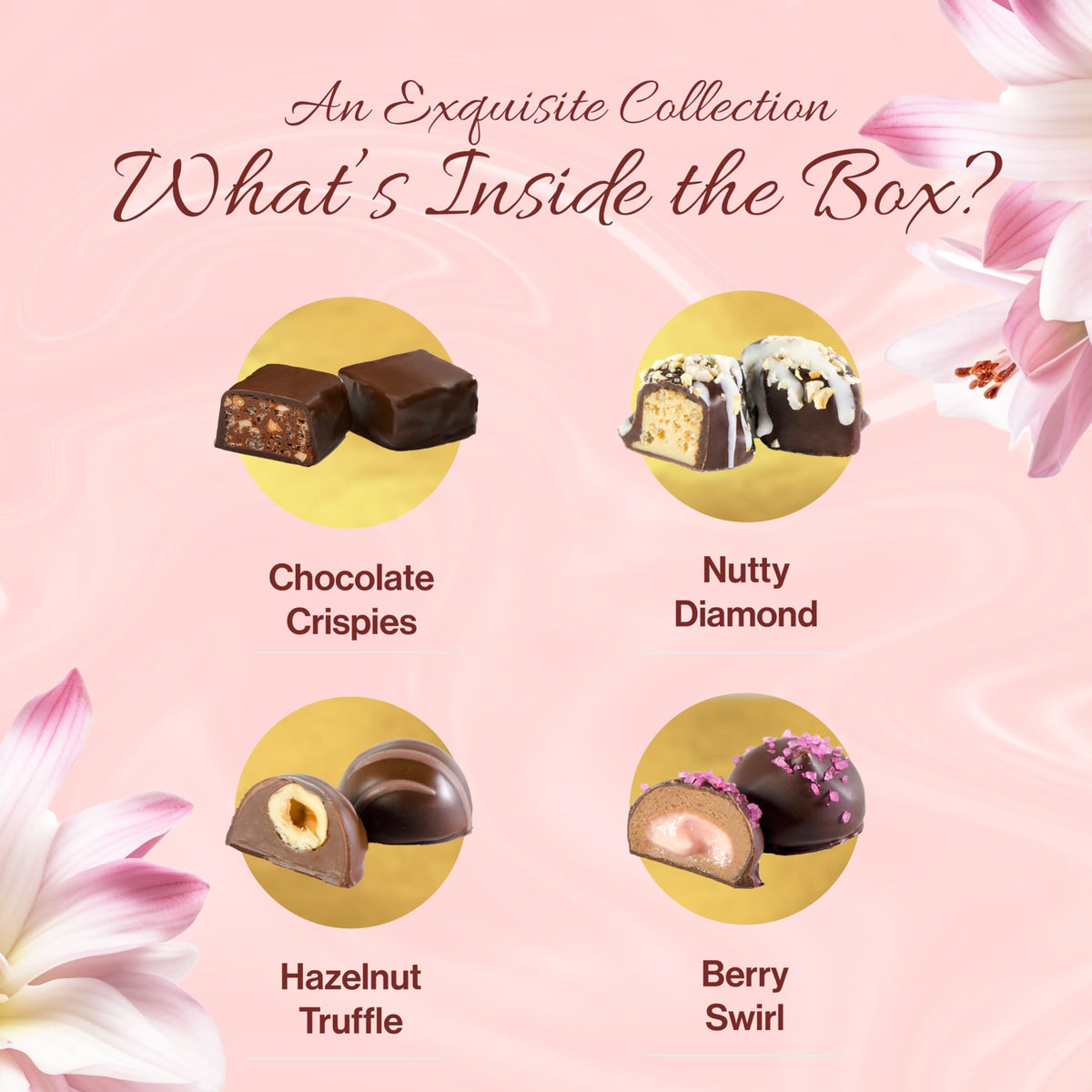 Box of Chocolates Gift for Mom - Kosher Dairy Free, Vegan Chocolate Gift Box - 16 Pc Handcrafted Truffle Candy Assortment - Mom Birthday