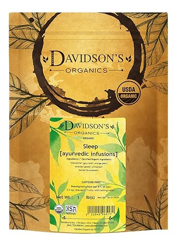 Davidson's Organics, Ayurvedic Infusions, Sleep, Loose Leaf Tea, 16-Ounce Bag