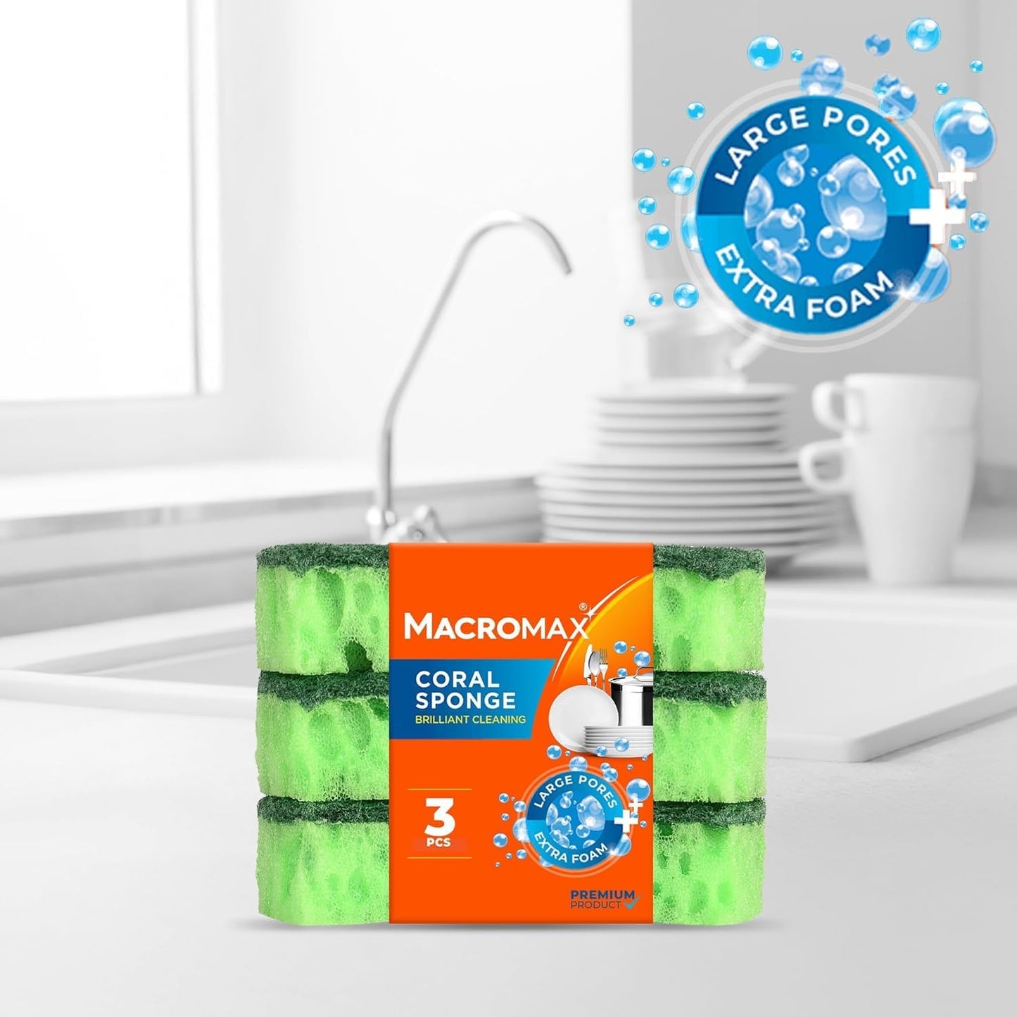 Home Cleaning Kit with Faster Spin Mop Bucket Refills Cloths Sponges Scourers Household Supplies Set