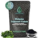 Holistic Bin Wakame Seaweed Flakes | Wild-Caught Atlantic Wakame for Miso Soup, Ramen, Salad Mix Recipes, & Healthy Snacks | Dried Seaweed/Nori