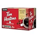 Tim Hortons Original Blend, Medium Roast Coffee, Single-Serve K-Cup Pods Compatible with Keurig Brewers, 12ct K-Cups