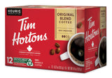Tim Hortons Original Blend, Medium Roast Coffee, Single-Serve K-Cup Pods Compatible with Keurig Brewers, 12ct K-Cups