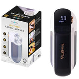 True & Tidy LED Turbo Fabric Shaver | Cordless Lint Remover with Digital Display & 3 Speeds - Perfect for Clothes, Couch & Furniture Defuzzing, White