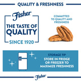 Fisher Chef's Naturals Pecan Halves 24 oz Resealable Bag, Unsalted Raw Nuts for Cooking, Baking & Snacking, Healthy Snacks for Adults, Vegan Protein
