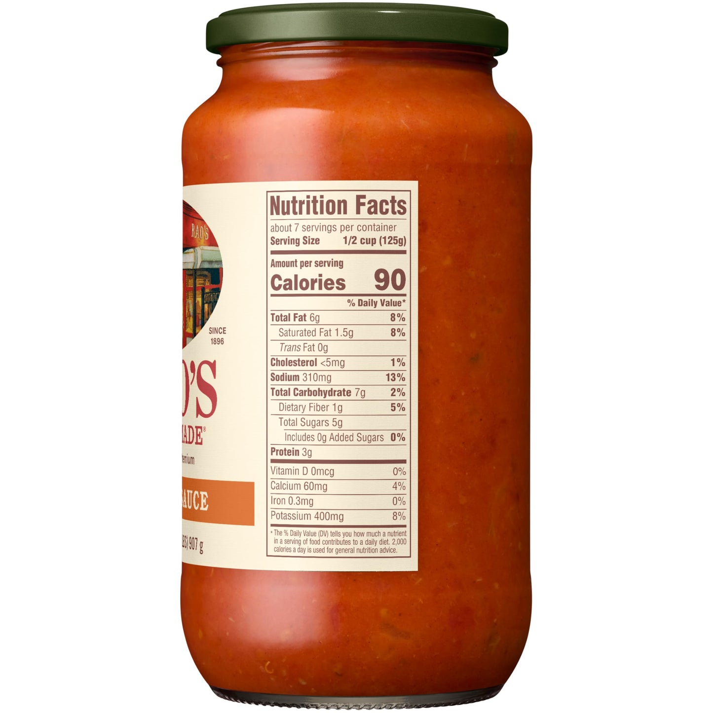 Rao's Homemade Vodka Sauce, 32 oz, Creamy Tomato Sauce, Pasta Sauce, Carb Conscious, Keto Friendly, All Natural, Premium Quality, With Parmigiano