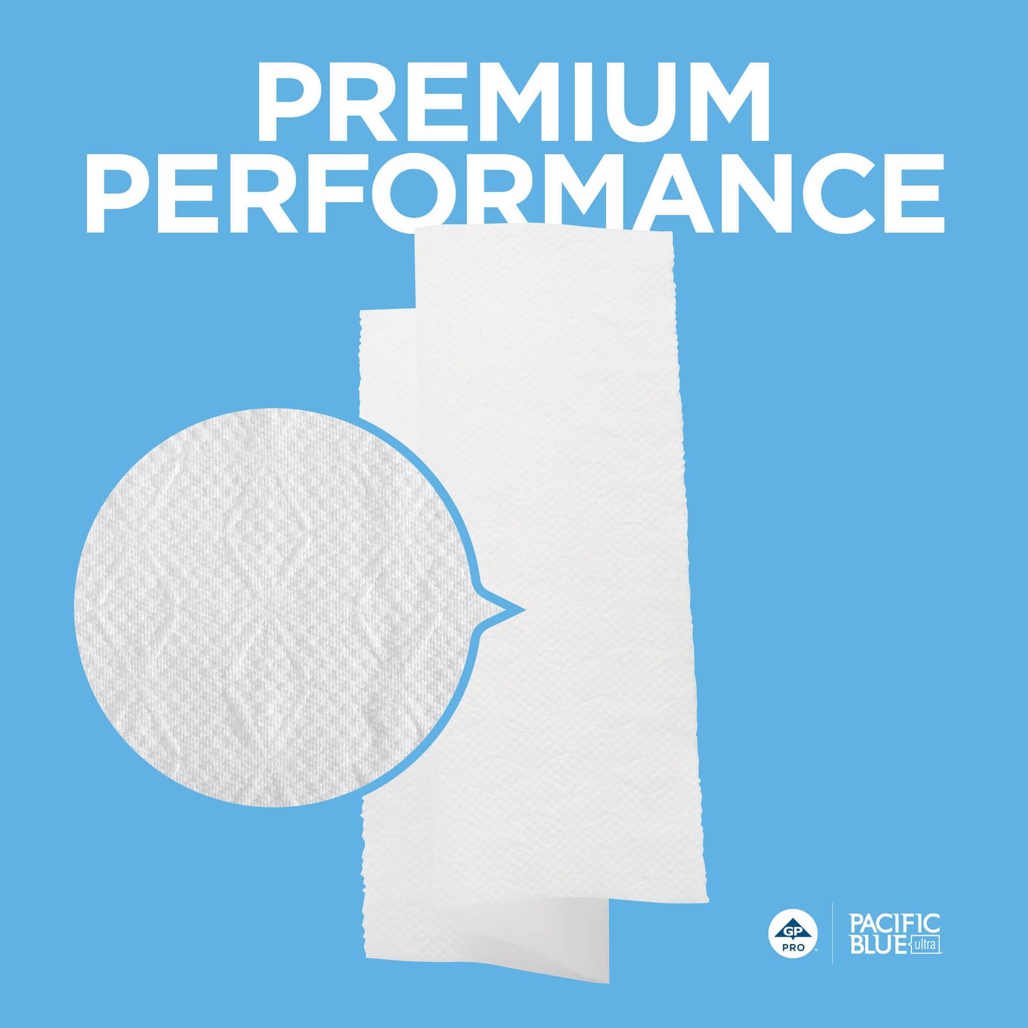 Pacific Blue Ultra Bigfold Recycled Paper Towels by GP PRO (Georgia-Pacific), 33587, 220 Paper Towels Per Pack, 10 Packs Per Case, White