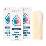 QLEAN Stain Remover Bar for Clothes (3-Pack) - Plant-Based Laundry Stain Stick, Removes Grease Wine Coffee Blood & Grass Stains, Non-Toxic