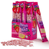 Mega Bitz Fruit Nuggets Strawberry Candy Bulk Pack for Kids - Naturally Flavored Individually Wrapped Strawberry Flavor for on the go Snacking, Movie