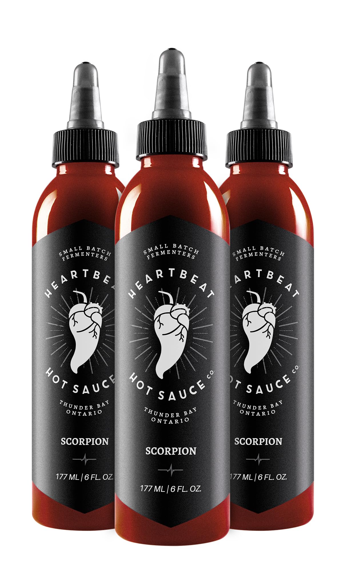 Heartbeat Hot Sauce Co. | Scorpion, 6 oz. 3 pack