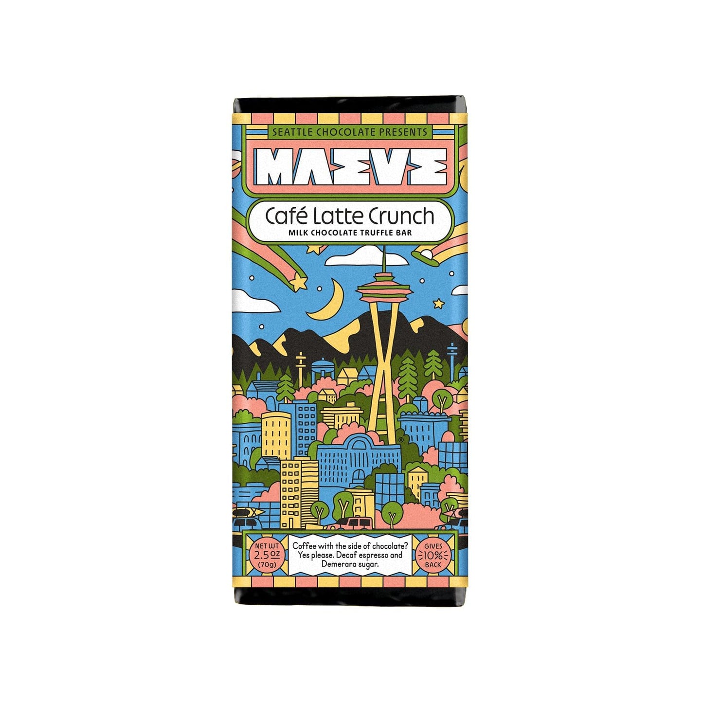 Maeve Chocolate Cafe Latte Crunch Truffle Bar