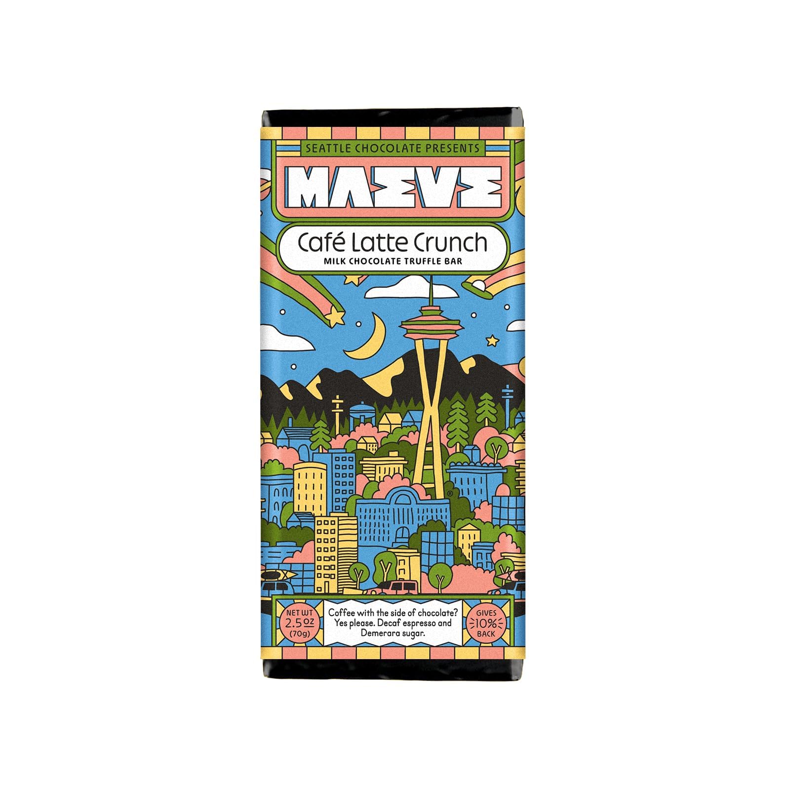 Maeve Chocolate Cafe Latte Crunch Truffle Bar