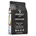 Lifeboost Midnight French Roast Coffee Beans - Single Origin Non-GMO USDA Organic Low Acid French Roast Coffee - Third Party Tested For Mycotoxins