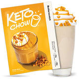 Keto Chow Butterscotch Meal Replacement Shake Powder, Nutritionally Complete Low Carb Meal, High Protein Breakfast or Lunch Replacement, Gluten Free
