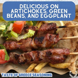 Taste of Greece | Gourmet Seasoning | Authentic Artisanal Spice Blend | Non GMO, All Natural | Handmade in Small Batches in USA | Sustainably Sourced
