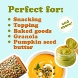 Food to Live Organic Raw Pepitas, 4 Pounds - Non-GMO, Pumpkin Seed Kernels, Unsalted, No Oil, No Shell, Vegan, Kosher, Bulk. Keto Snack.