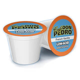 Cafe Don Pedro French Vanilla Low Acid Coffee Pods, 100% Arabica K Cups, Naturally Low Acid Coffee K Cups, Battles Heartburn and Acidic Reflux, 72