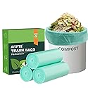 75 Counts AYOTEE Mini Garbage Bags, 1.2 Gallon Small Compostable Trash Bags, Small Garbage Bags for home, Fit 4.5 or 5 Liter Bathroom Wastebasket Can