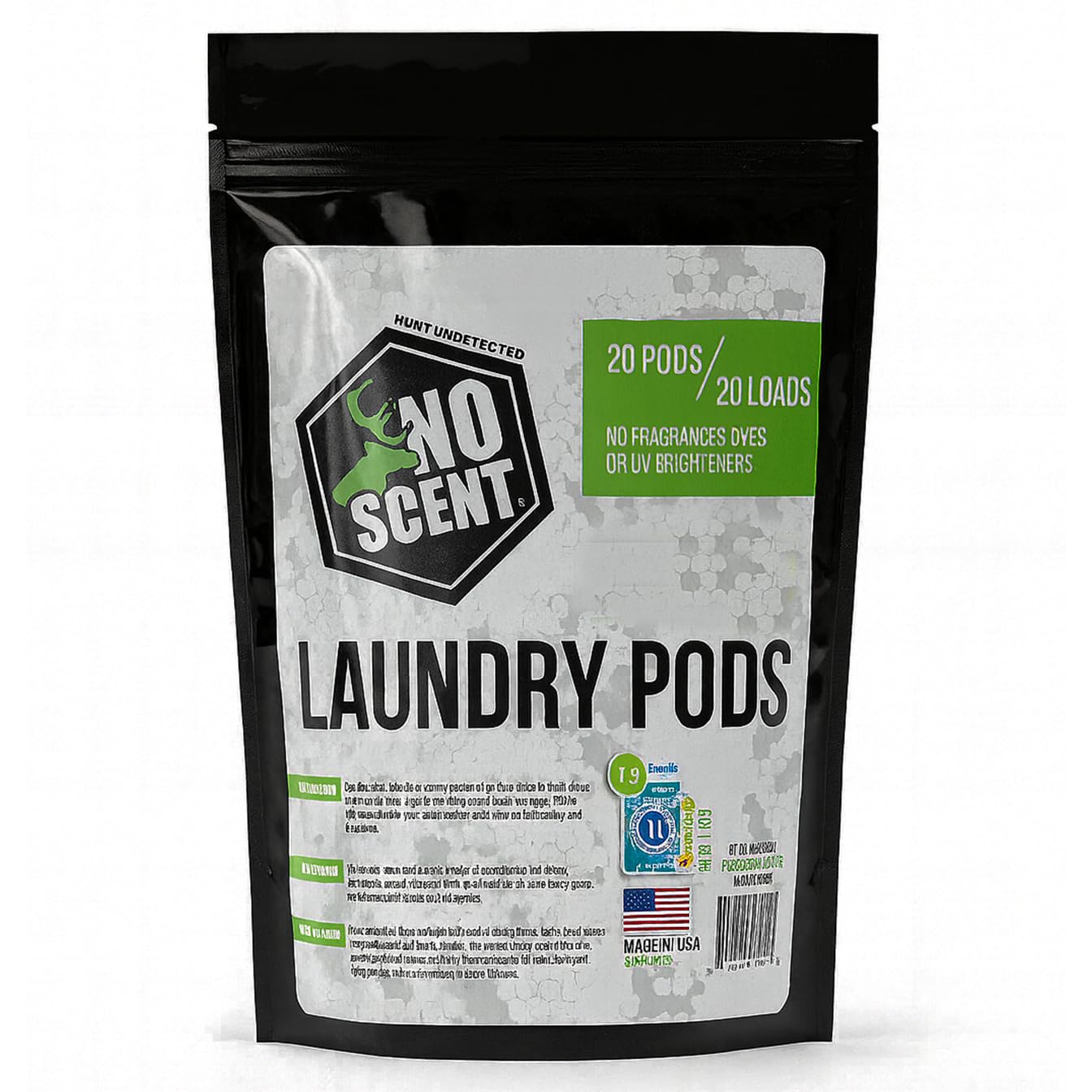 No Scent Laundry Pods: 20 Count