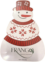 Frango Dark Mint Chocolates Snowman Gift Box - 4.62 oz (130g) - Limited Edition Holiday Chocolate - Classic Chicago Mint Truffles