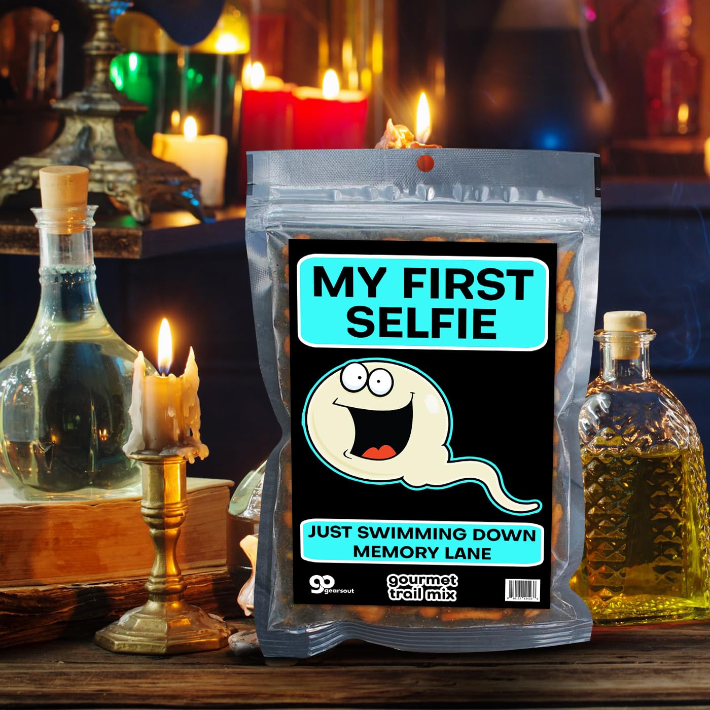 My First Selfie Trail Mix for Adults and Teens Stocking Stuffers for Dad Jokes Fun Easter Basket Ideas Spicy Gourmet Snack Gift Assorted Nuts Crunchy