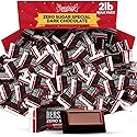 Zero Sugar Special Dark Chocolate Candy Bulk Pack - Individually Wrapped Sugar Free Chocolate Candy Bar Snack Size for Office Cravings, On the Go