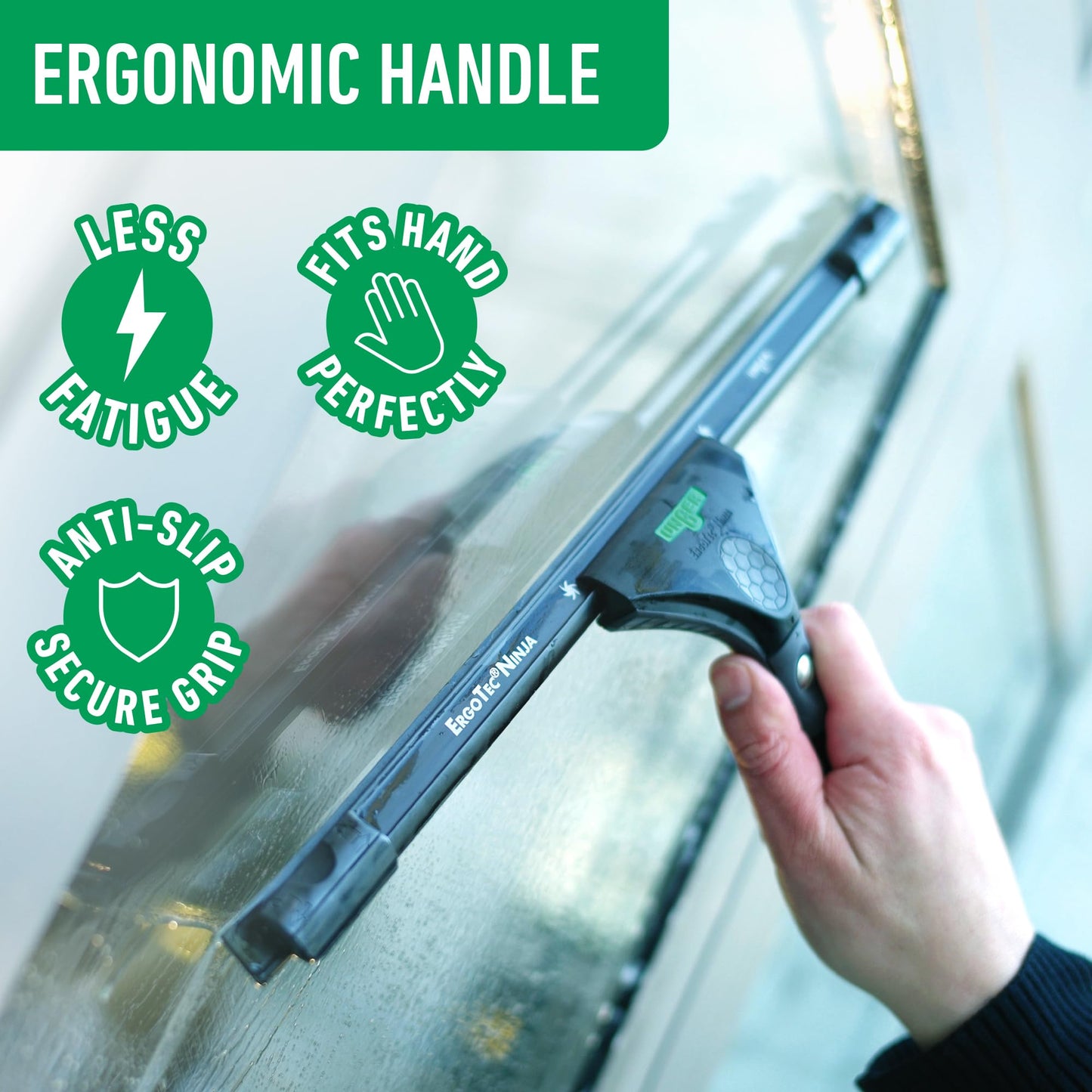 UNGER Black 14" Window Squeegee