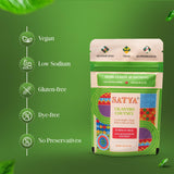 Satya Cilantro Chutney Powder Herb & Lemon Indian Seasoning Mix 5 Fresh Sachets x 17g Zesty Dry Chutney Powder for Vegetables, Seafood & Snacks Vegan