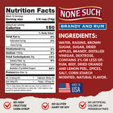 None Such Mincemeat Brandy & Rum - Pie Filling with Apples and Raisins, 27 Ounce (Pack of 1)