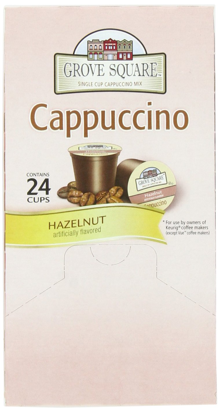 Grove Square Cappuccino, Hazelnut, 24 Single Serve Cups
