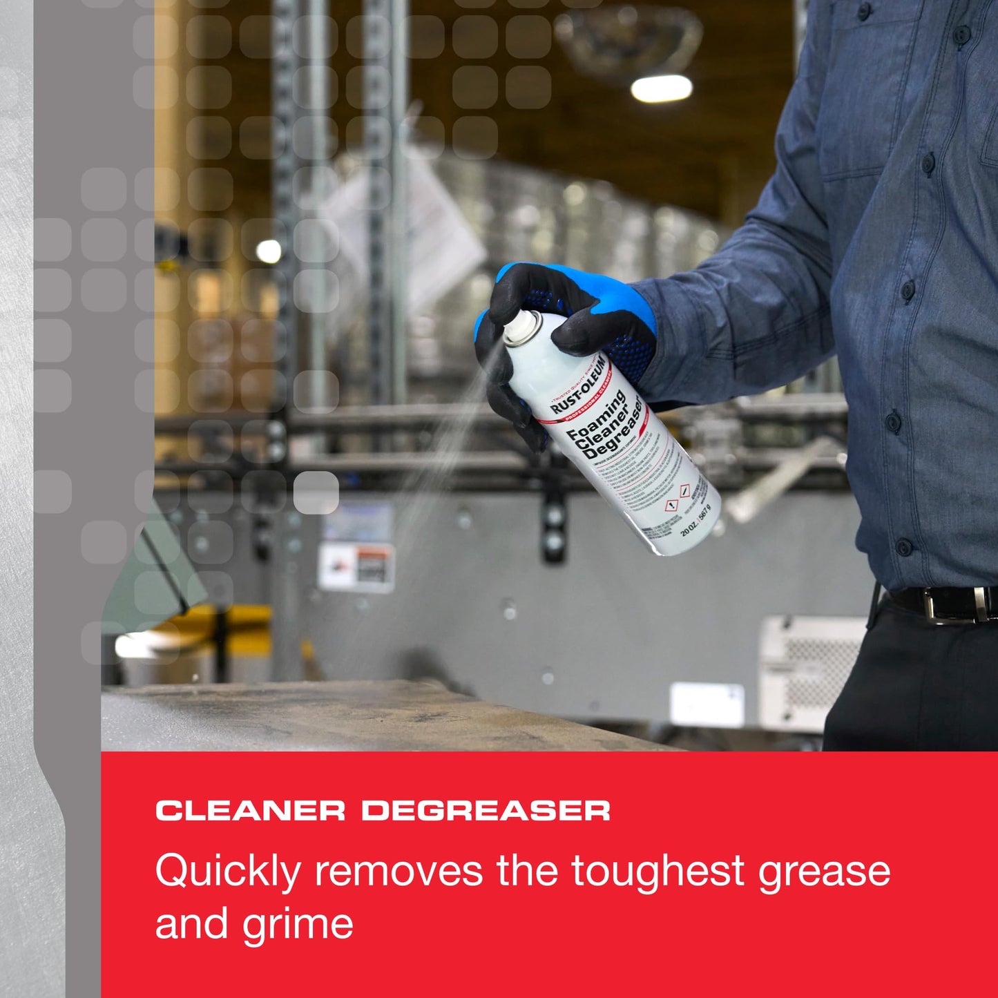 Rust-Oleum Professional Cleaners Foaming Cleaner Degreaser | 20oz Aerosol Can | Professional Strength