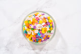 Bakerpan Spring Sprinkles for Cake Decorating - Flower Confetti Edible 4 Ounces - Edible Confetti Sprinkles for Cupcakes, Ice Cream, Cookies, Cakes
